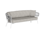 Moon Alu 2 Seaters Sofa White