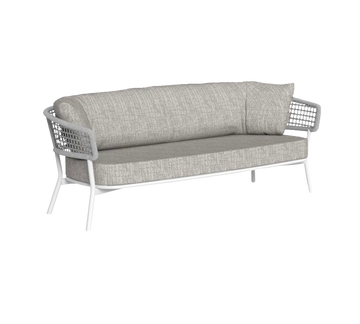 Moon Alu 2 Seaters Sofa White