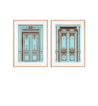 Prints French Salon Doors set of 2