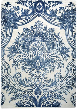 Alfombra Rivoli Beige / Azul