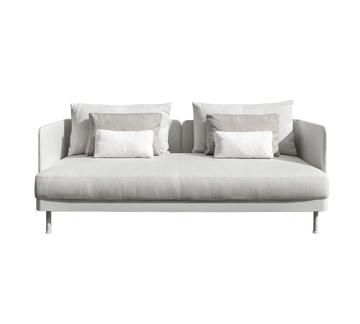 Slam Sofa White Silver
