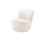 Doria Swivel Chair Bouclé Cream