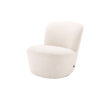 Doria Swivel Chair - Bouclé Cream
