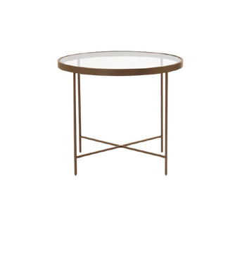 Vienna Round Side Table Antique Brass