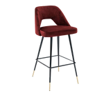 Bar Stool Avorio Roche Bordeaux Velvet