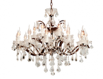 Crystal Med Chandelier Natural