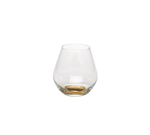 Golden Base Stemless Wine Glass
