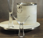 Livogno Martini Glass on Hammered Stem