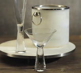 Livogno Martini Glass on Hammered Stem