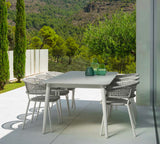 Moon Alu Dining Table White