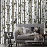 Young Birches Forest Wallpaper