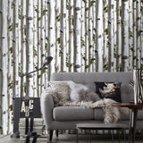 Young Birches Forest Wallpaper